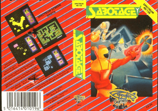 Sabotage box art for ZX Spectrum
